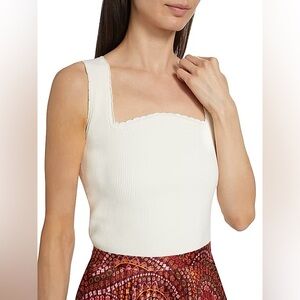 New With Tags Nalani Size Large Reformation Cream Ribbed Tank Top